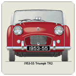 Triumph TR2 1953-55 (wire wheels) Coaster 2